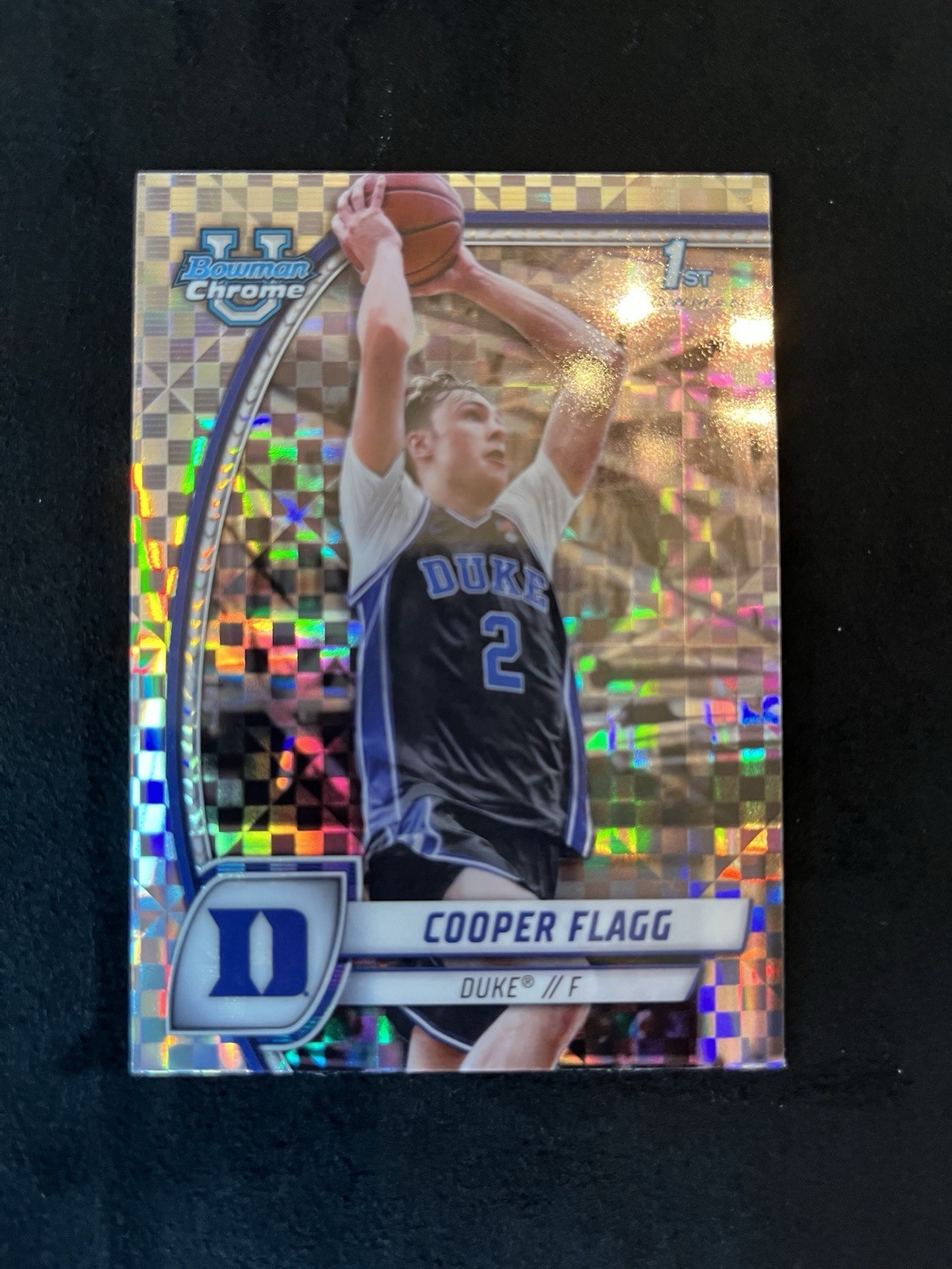 2024-25 Bowman University Chrome - Cooper Flagg #16 X-Fractor (RC)