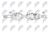 Antriebswelle NTY NPW-NS-207 FüR Nissan Juke F15