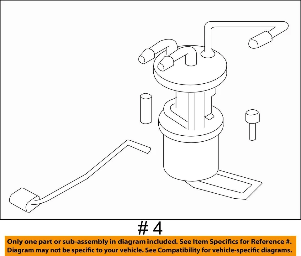 2008-2008 Mercury Mariner Electrical Gas Fuel Pump Assembly C1IX5 - Image 3 of 3