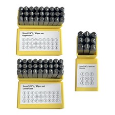 Metallstempel Set Stahlnummer und Buchstabenstempel Lederstahl Nummern Zahlen