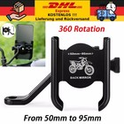 Motorrad Halterung Fahrrad Alu Handy Rückspiegel Halter Smartphone e-Bike Roller