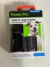 Premier Pet 1000 ft. Dog Trainer Rechargeable Battery 16 Level OPEN BOX