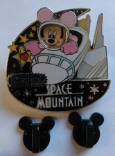 DISNEY PIN / MINNIE MOUSE ON SPACE MOUNTAIN/ DLR 3-D P/P LE 1000 By M. WIDENER