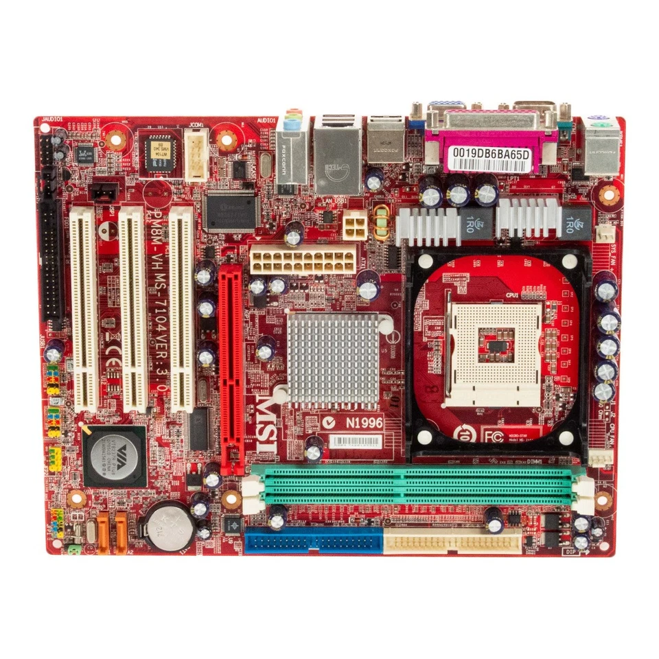 Motherboard MSI Ms-7104 Ver:3 .x PM8M-VH Socket 478 DDR AGP PCI Matx - Image 2 of 3