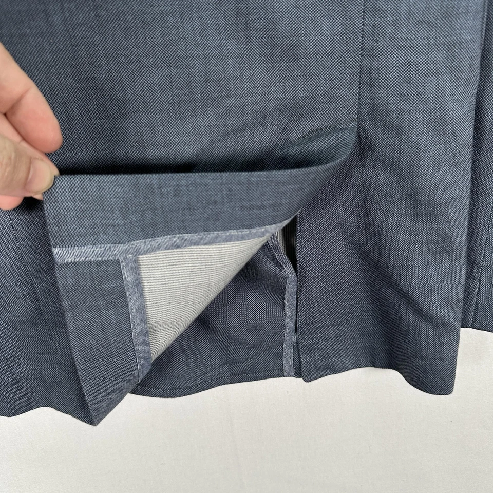 Blazer Billy Reid Hombre 42R Azul Algodón 2 Botones Sin Estructura Hecho en Italia (etiqueta 46R) Foto 4 de 4