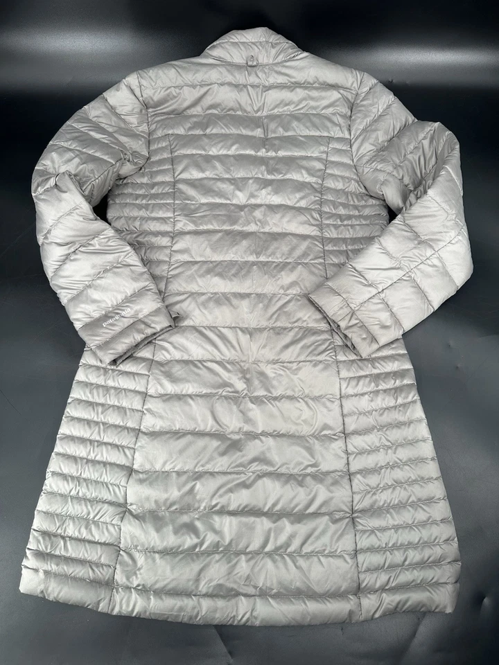 Chaqueta Patagonia Para Mujer XS Gris Fiona Plumón Parka Puffer Plumón de Ganso Larga Foto 4 de 4