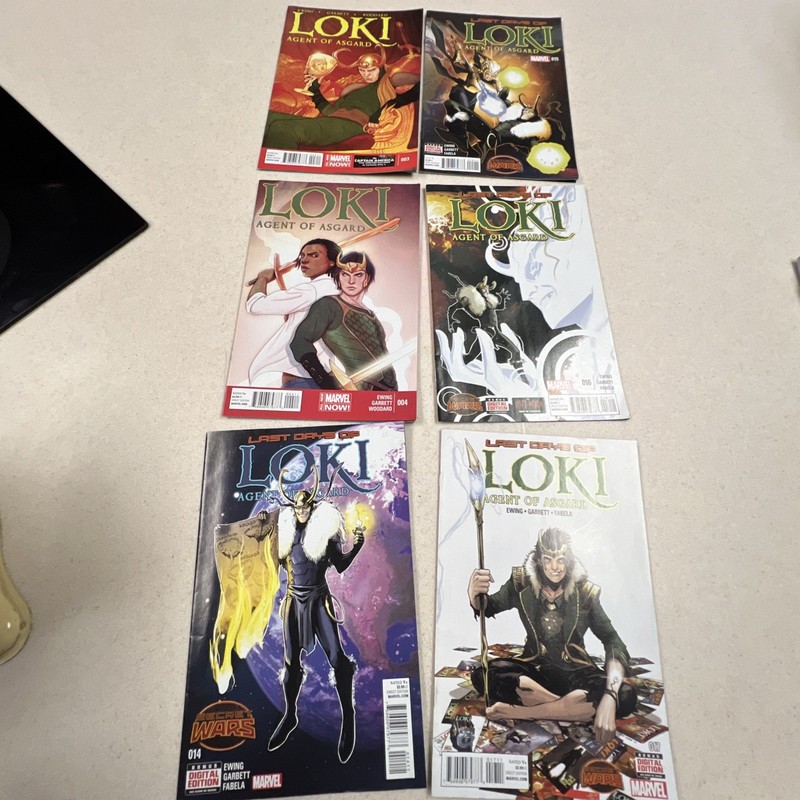 Loki Agent of Asgard Comic Book Lot #3 #4 #14 #15 #16 #17 Marvel Secret Wars