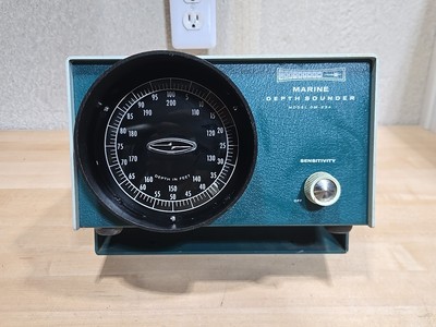 Vintage Daystrom Depth Sounder Marine Depth Fish Finder DM-234 UNTESTED 1960s