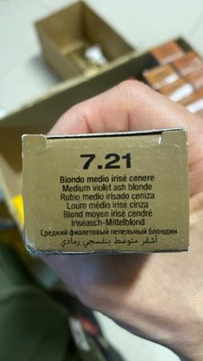 7.21 medium violet ash blonde Alfaparf milano evolution hair color 60ml