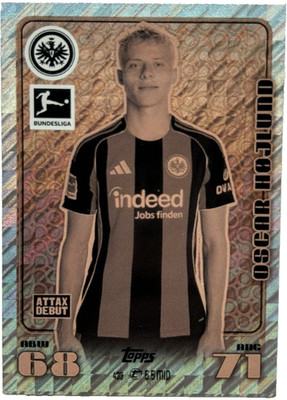Topps Match Attax Bundesliga 25/26 Karte 433 Oscar Hojlund Icon Bronze