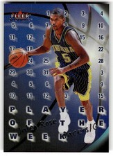 2000-01 Fleer Mystique Jalen Rose Player of the Week #14 PW