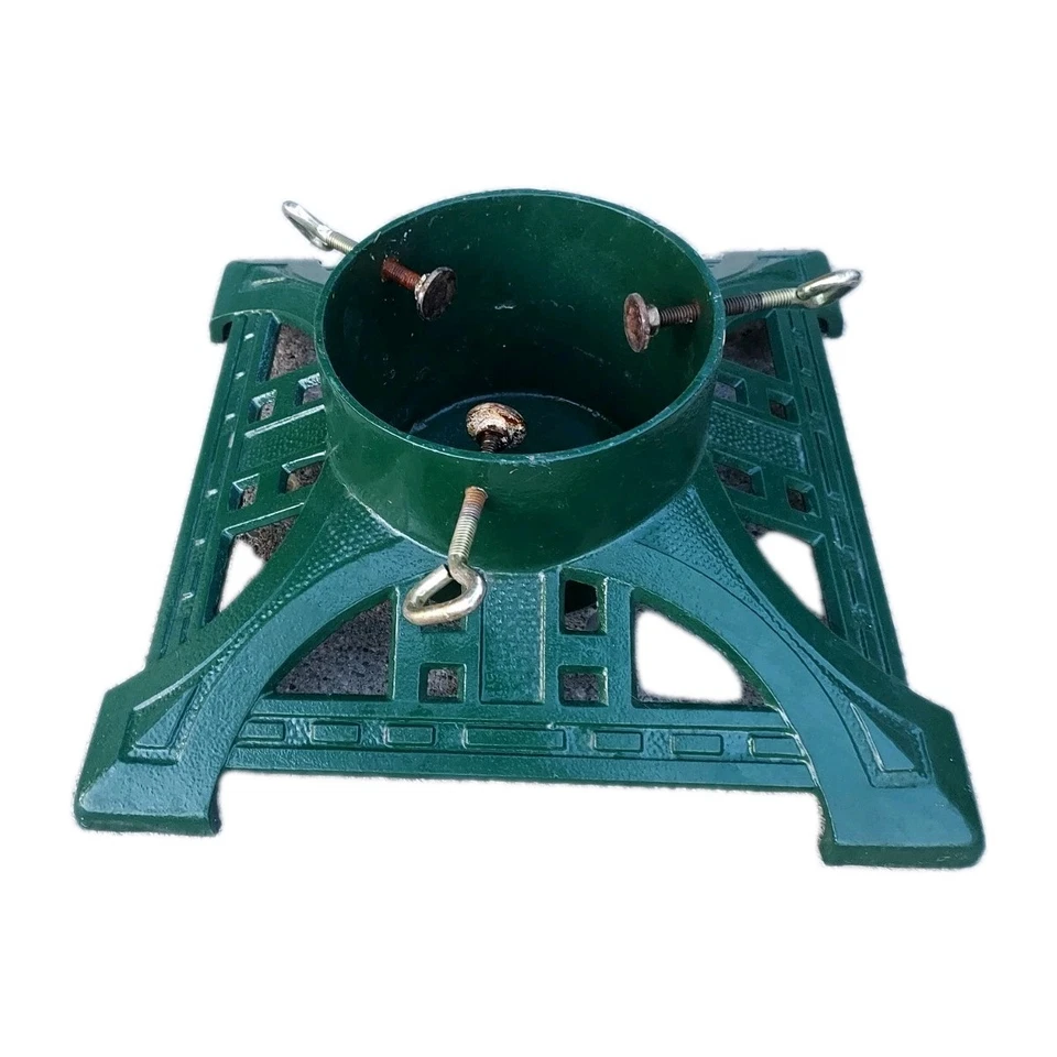 Soporte para árbol de Navidad de hierro fundido vintage Foto 3 de 4