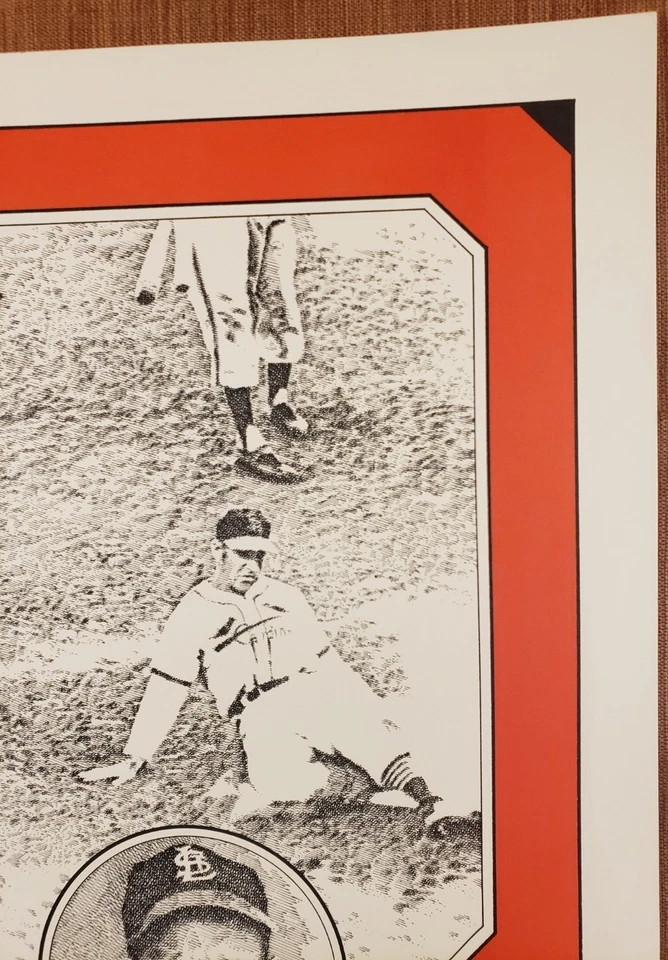 Enos Slaughter Auto St. Louis Cardinals Vintage Baseball 11x15.5 Photo JSA HOF - Image 3 of 4