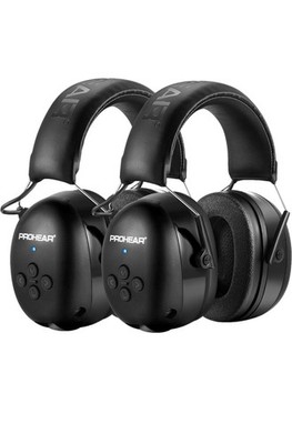 PROHEAR 037 2 Pack Bluetooth 5.3 Hearing Protection Headphones with Rechargeable