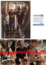 CAGE THE ELEPHANT SIGNED 8x10 PHOTO B MATT SHULTZ +3 w/EXACT PROOF AUTOGRAPH COA
