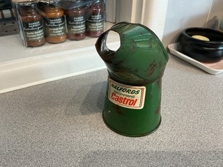 Vintage Halfords Recommend Castrol Oil Jug Can