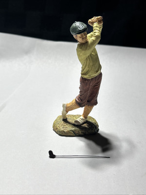 Marka Gallery #CG-9 Hand Painted Resin Golf Player 