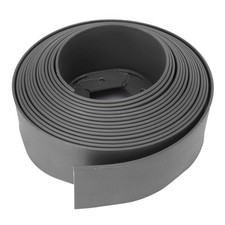 Grey Landscape Edging Kit PE No Dig Tall Wall Garden Border With Stakes For Lawn