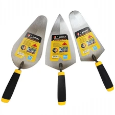 Bricklaying Trowel 3 Pieces Trowel Masonry Hand Tool Set,Margin Trowel,Pointi...
