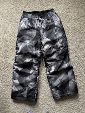 ZeroXposur Ski/Snowboard Pants Black Gray White Cargo Insulated Size Youth 5-6
