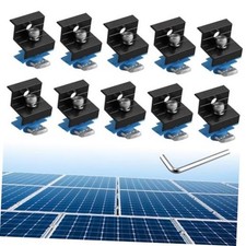 10pcs Solar Panel End Clamp for Standard 1.18" 30mm  1.38" 35mm Black