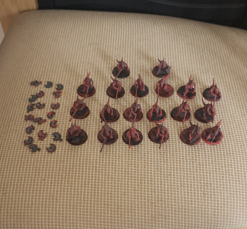 Games Workshop Warhammer age of sigmar 20 skinks with blow darts and sheilds Lot