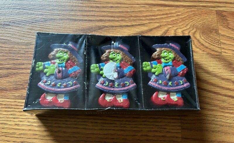 3 Pack Vintage Luminescence Candles Halloween Floating Witch Holiday Fall Cute