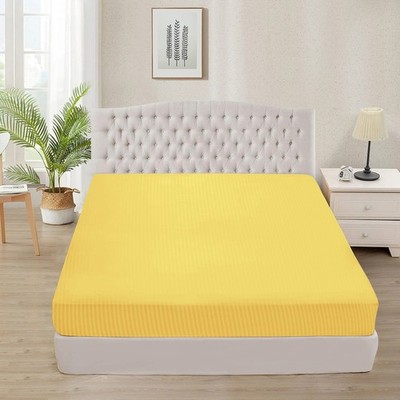 800 Thread Count Fitted Sheet Only, 100% Cotton Stripe Pattern 15'' Deep Pocket