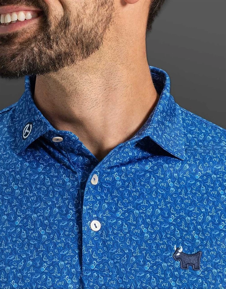 2025 Scotty Cameron Scotty Bulldog Polo Shirt (small / blue) - Image 2 of 3