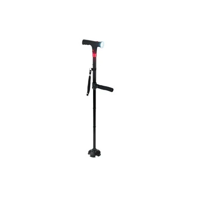 Maximex LED Geh- und Aufstehhilfe Faltbar Mit Alarm Gehstock 150kg - Bild 1 von 4