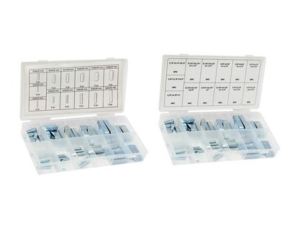 60 PC Keystock Bar Assortment SAE Metric Square Key Stock for Pulleys Gears