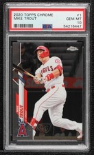 2020 Topps Chrome Mike Trout (White Jersey) #1 PSA 10 GEM MT 8d2