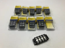 (10) Bussmann BPTB200-04-RP 20 Amp Four Position Double Row Terminal Block