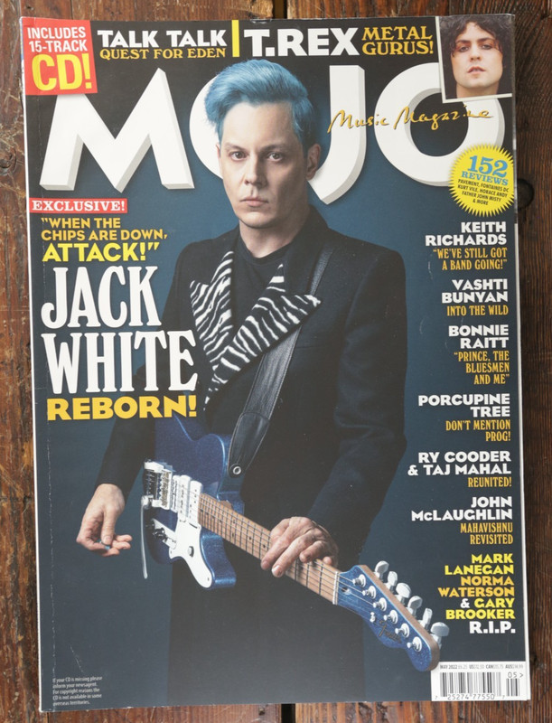 MOJO No 342 MAY 2022 Jack White KEITH RICHARDS John McLaughlin Used