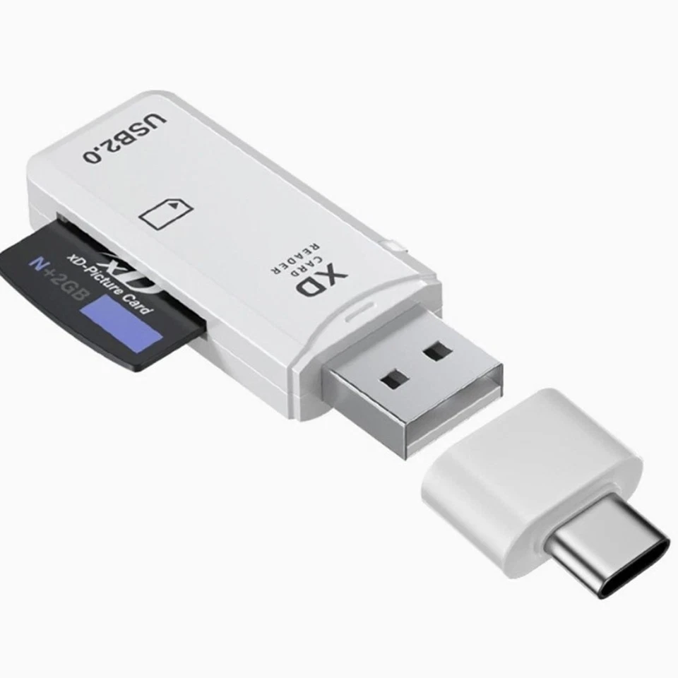 XD Card Reader Photos Memory Adapter + USB C Converter for Olympus Fuji Cameras - Image 4 of 4