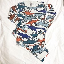 Hanna Andersson off white multicolor dinosaur pajamas size 140 or US 10