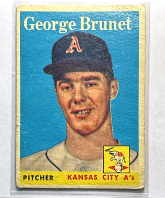1958 Topps - George Brunet #139 (RC) Set Break Low Grade Combined Shipping!