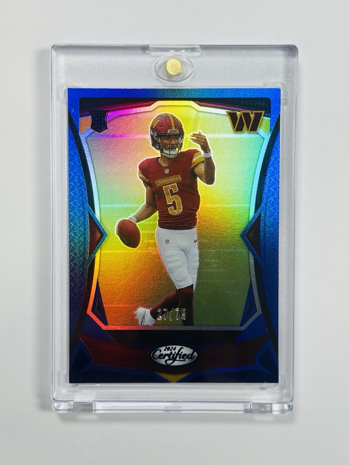 2024 PANINI CERTIFIED JAYDEN DANIELS #102 BLUE ROOKIE /75