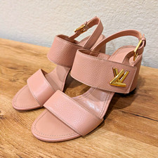 Louis Vuitton Women s Pink Leather Open Toe A...