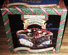 Fritz & Floyd The Night Before Christmas Ceramic Bowl With Potpourri/New In Box