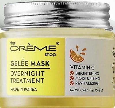 The Crème Shop Gelee Mask Overnight Treatment Vitamin C Brightening Moisturizing