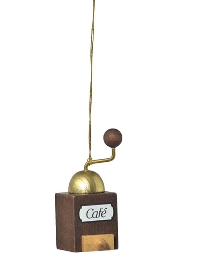 KWO KUNSTGEWERBE-WERKSTÄTTEN OLBERNHAU GMBH Baumbehang Kaffeemühle BxTxH= 2,5x2,5x6cm NEU Christbaum Christbaumschmuck