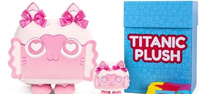 Pet Sim Simulator X Titanic Valentine Cat Plush Big Games without code BRAND NEW