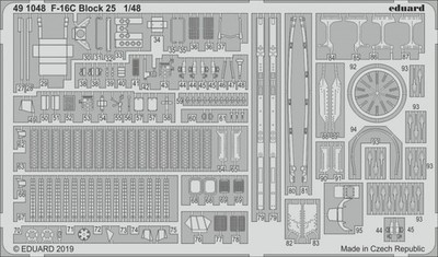 F-16C Block 25 for Tamiya / 1:48 - Eduard 491048