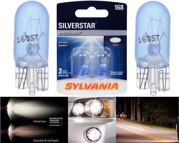 Sylvania Silverstar 168 4,9W Zwei GlüHbirnen Innenkarte Ersatz Feston Lager OE-image