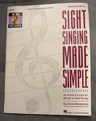Sight Singing Made Simple.  Hal Leonard Trade Paperback & Audio CD
