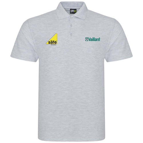 Polo ricamata idraulica con logo antigas e logo Vaillant lato opposto - Foto 3 di 9