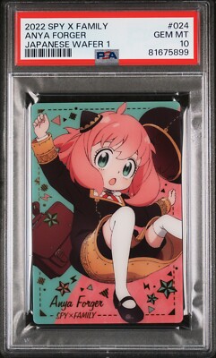 PSA10 OSICA アーニャ・フォージャー WINNER PSA 10 2022 Spy X Family Japanese Wafer Cards 1 #024 Anya Forger