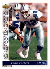1993 Upper Deck #328 Tony Tolbert Dallas Cowboys