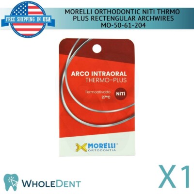 Morelli  Thermo Plus Large Square NiTi Intraoral Arch 0.40x0.40mm (.016''x.016'')